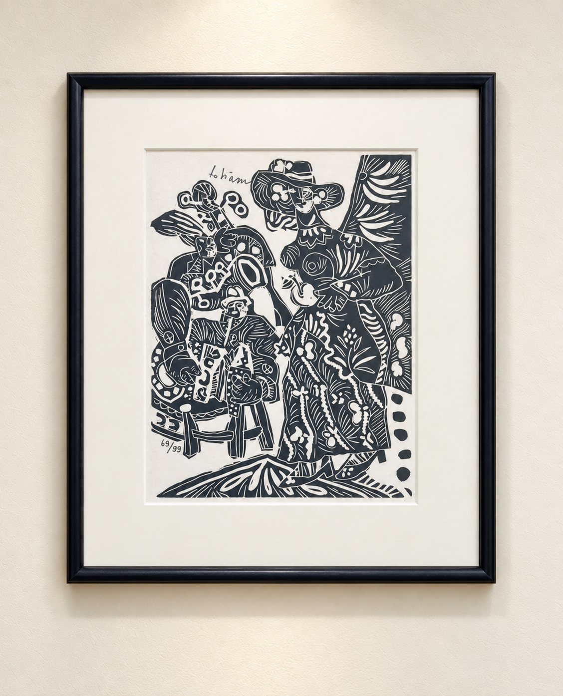 Numbered lithograph 69/99 - main view