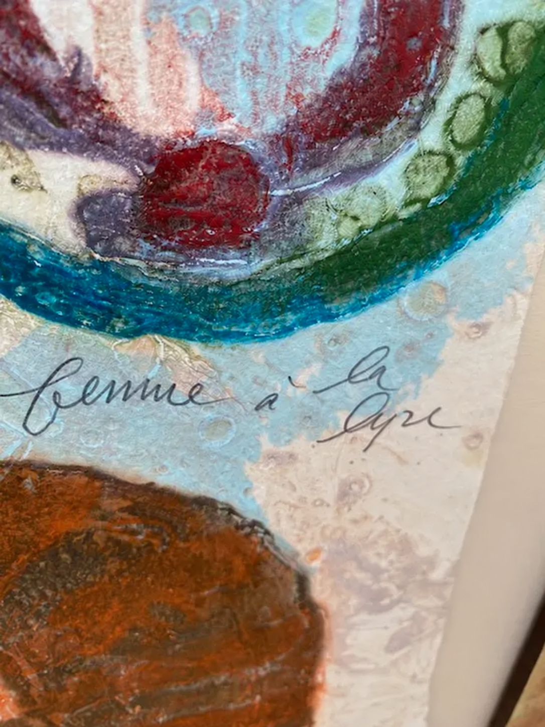 Woman with a Lyre - detail 2